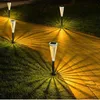 ديكورات حديقة الفناء الشمسي ضوء المسار الشمسي مصابيح LED Twinkling المناظر الطبيعية في الهواء الطلق الديكور حديقة مع شكل المظلة للمسار L230715