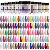 Nail Glitter Mtssii 10 Stuks Dompelen Poeder Set Serie Kleur Holographics Glittery Chrome Zonder Lamp Cure Art Decoraties Kit 230714