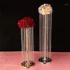 Party Decoration Crystal Flower Stands Acrylic Chandelier Wedding Vase Event Table Centerpiece Road Lead 1405265Y