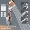 Other Faucets Showers Accs Zhangji 3-Function Shower Head with one Key Stop Magic Watering High Pressure with Filter Bathroom Handheld Sprayer Nozzle 230714