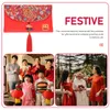 Embrulho para presente Saco do Zodíaco Bolsa Vermelha Casamento Pacote de Dinheiro Suprimentos de Estilo Chinês Hong Bao Envelope Envelopes de Tecido