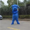 Halloween Blue Dog Mascot Costume High Quality Cartoon doggie Animal Anime theme character Christmas Carnival Party Costumes240o