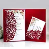 Greeting Cards 50pcs Hollow Elegant Laser Cut Wedding Invitation Card Greeting Card Customize Business With RSVP Card Party Wedding Decoration 230714
