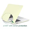 MacBook Air Pro 11 12 13 14 15 16 인치 서리 하드 백 전신 사과 노트북 Retina 케이스 쉘 커버 A2941 용 부드러운 크림 디자인 Maccbook 케이스