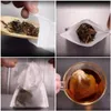 Passoires à thé 5002000pcs Sachets de thé jetables Sachets parfumés avec ficelle Heal Seal Papier filtre pour herbes Accessoires de cuisine en vrac Outils 230714