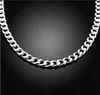 Hot Sales 925 Sterling Silver Men 1+1 Figaro 10mm Hip Hop Chain Halsband Fashion Costume Jewelry