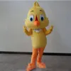 Mascotte de poussin jaune de dessin animé professionnel petits oiseaux mignons kit de déguisement personnalisé mascotte thème déguisement carniva co218c