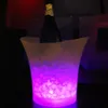 Bar 5 liter volym plast LED Ice Bucket Color Changing Nightcubs LED Light Ice Bucket Champagne Wine Beer Ice Bucket Ship285Z