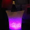 Bar 5 litros de volume de plástico led balde de gelo que muda de cor boates luz led balde de gelo champanhe vinho cerveja balde de gelo Ship285Z