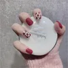 False Nails 24pcs/Box Light Luxury Removable Fake Ballerinasが再利用可能なフルカバーされた人工ショートに押し付けられた