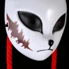 Anime giapponese Demon Slayer Mask Kimetsu No Yaiba Cosplay Sabito Kamado Tanjirou Makomo ABS Maschere Halloween Party Costume Puntelli 20282l