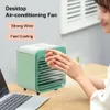 Condizionatori d'aria Raffreddatore d'aria da tavolo Nebbia d'acqua Piccolo ventilatore Ventilatore portatile ricaricabile USB Home Office Mini ventilatore elettrico Condizionatore d'aria di raffreddamento 230715