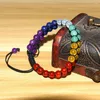 Link Bracelets Wholesale Price Adjustable Length Natural Crystal Bracelet Hand Braided Double Layer Leather Everyday Wear B03