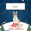 Hundkläder Socks Pawpet Christmas Dogscotton inomhus Non Anti Plush Stockings Cat Booties Party Grips Holiday Costume Boots Protectors