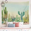 Tapisseries dôme caméras tapisserie décoration Cactus plante fleur tapisserie maison chambre canapé fond tissu