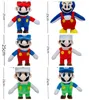 Hurtowa super Mary Red Green Bros Pluszowa zabawka Kawaii Plush Pluszowa poduszka super grzybowa lalka zabawki