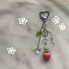 Porte-clés ADORABLE Nana-inspired Handmade Cottagecore Strawberry Keychain Phone Charm