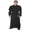 Thema Kostuum Halloween Rollenspel Priester Voor Mannelijke Herenkleding Cosplay God Lange Zwart Pak Party Costumes241Q