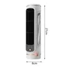 Ventilatori elettrici Ventilatore a torre da tavolo 1200mAh Ventilatore da tavolo senza lama per aria condizionata Ventilatori muti portatili Raffreddatore d'aria per soggiorno Camera da letto R230715