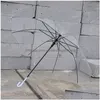 Parasol Colorf przezroczysty długi uchwyt parasol Maticbow Waterproof 8 Bone 4 R2 Drop dostawa domowy ogród gospodarstwa domowego DHS9I