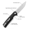 Firebird fbkknife ganzo fh91 60hrc d2 blade g10 g10 ручка складного ножа выживание ножа карманное флиппер.