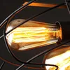 Plafonniers Vintage rétro industriel ventilateur pays américain Loft lampe fer matériel installer 5 pièces E27 Edison ampoules