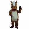 2019 fabriek Professionele Nieuwe Bruine Paard Mascotte Kostuum Volwassen Grootte Fancy Dress 222v