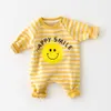 Tonpers binyıl bebek atlayıcılar bebek kızlar kıyafetleri muz bebek börek gülümseme bebek giyim 230714