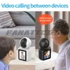 الذكاء الاصطناعي في اتجاهين للمراقبة المرئية في اتجاهين الاتصال بالفيديو IP كاميرا المنزل الداخلي wifi 2.4g كام CCTV التتبع التلقائي شاشة أمان الطفل