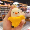 Fashion blogger designer jewelry Creative cartoon chicken doll personalized car keychain mobile phone Keychains Lanyards KeyRings wholesale YS148