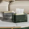 Pudełka na tkanki serwetki prostokątny pudełko na tkankę salon luksusowe kreatywne akrylowe pudełko do przechowywania serwetki nowoczesna dekoracja pulpitu R230715