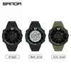 Наручительные часы Sanda Brand Digital Watch Men Sport Watch Electronic Led Male Forist для часов водонепроницаемые наручные часы на открытом воздухе часы