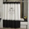 Hoge kwaliteit koninklijke douchegordijnen Europees dik polyester waterdicht badkamer douchegordijn Amerika stijl badgordijn met H244Y