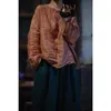 Women's Blouses Women Vintage Printed Floral Ramie Shirts And Tops O-Neck Long Sleeve 2023 Spring Summer Loose Retro