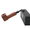 Latest Ebony Red Wood Smoking Pipe Square Bowl Tobacco Cigarette Herbal Filter Hand Tips Pipes Tool Accessories