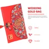 Geschenkverpakking Versieren Geld Envelop Chinees Pakket Bruiloft Gelukkig Woord Hong Bao Rode Enveloppen Stof Feestartikelen
