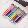 Balpennen Crystal Pen Creative Stylus Touch Voor Schrijven Verwisselbare benodigdheden Kantoor School 1 35Gh B Drop Delivery Business Industr Dh5Rj