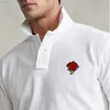 Herr t-shirts toppkvalitet sommar blommig nydesign herr polo skjorta bomull kort ärm polos homme casual lapel t-shirt manliga toppar s-5xl l230715