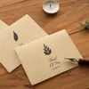 Cadeaupapier 2 STUKS Wenskaarten DIY Creatieve Eenvoud Licht Luxe Handschrift Zegen Blanco Ansichtkaart Afdrukken Producten Schoolbenodigdheden