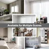 Curtain Yeahmart White/Cream/Grey Tulle Curtains For Living Room Decoration Modern Chiffon Solid Sheer Voile Kitchen