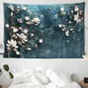 Gobeliny kamery kopuły kwiaty styl ściany gobelin motyle wzór dekoracji domowej sypialnia ilustracja ścienna tkanina ścienna