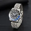 Glide Lock Ceramic Bezel Sapphire Men watch 2813 Mecânica Automatic Movement SS 41mm Fashion Watch masculino Relógios de grife