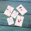 Fashion 100Pcs Lot Elegant Women Pattern Earring Display Card Necklace Jewelry Packing Paper Tag Holders Mixed Greeting Cards302T