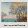 朝のキャンバスアートアンチベスクロードモネの絵画ハンドメイドオイルの再現高品質