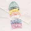Lovely Bowknot Cotton Baby Hat Cute Solid Color Baby Girls Boys Turban Hat Soft Newborn Infant Cap Beanie Head Wraps