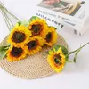 Dekorativa blommor Livsigneliga solros DIY TABLE CENTERPIECES Arrangement Prop Simulation Floral Bouquet Picks Fake Fresh Flower Buquets