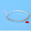 Lien Bracelets En Argent Sterling Plaqué Charmes Bracelet Émail Perles Coeur Pendentif Pour Femmes Mode Fête De Mariage Marque Designer Bijoux