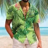 Herren-T-Shirts, V-Ausschnitt, lässig, kurzärmelig, Frühling, Sommer, Turndown, 3D-Druck, modisch, Top, Bluse, Gear