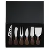 Ost Tools Jaswehome Premium utsökta knivar Set Set Rostfritt Steel Fork Spridarsamling Valnöthandtag Slicer med presentförpackning 230714