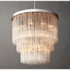 Chandeliers LED Lights Lamp Cielo Round Lighting Modern Retro Glass Brass Chrome Black Pendant Lustre Living Room Bedroom